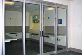 hospital exam room door