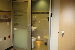 toilet door for patients
